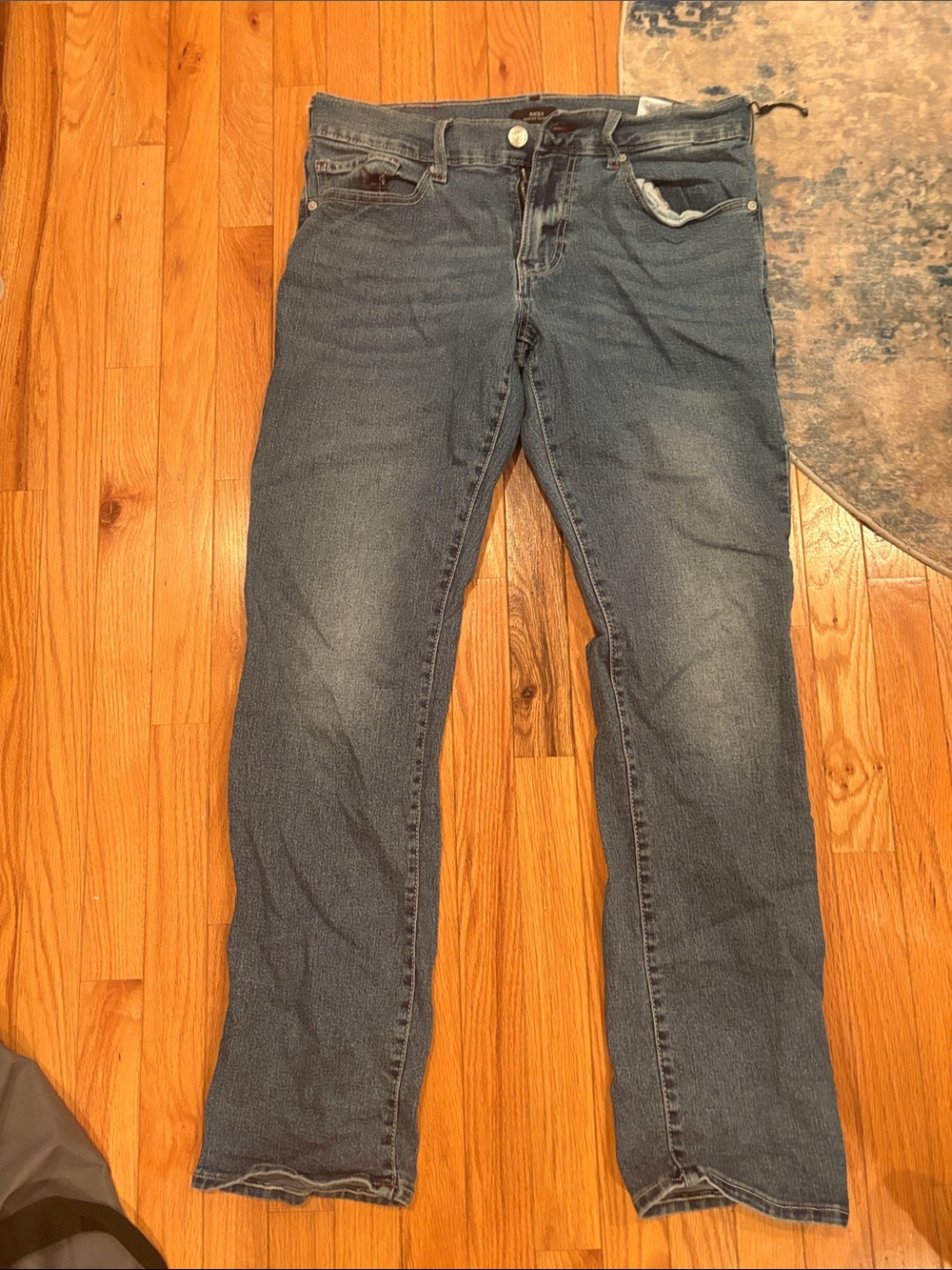 Men's Dark True Religion Blue Straight-Leg Jeans